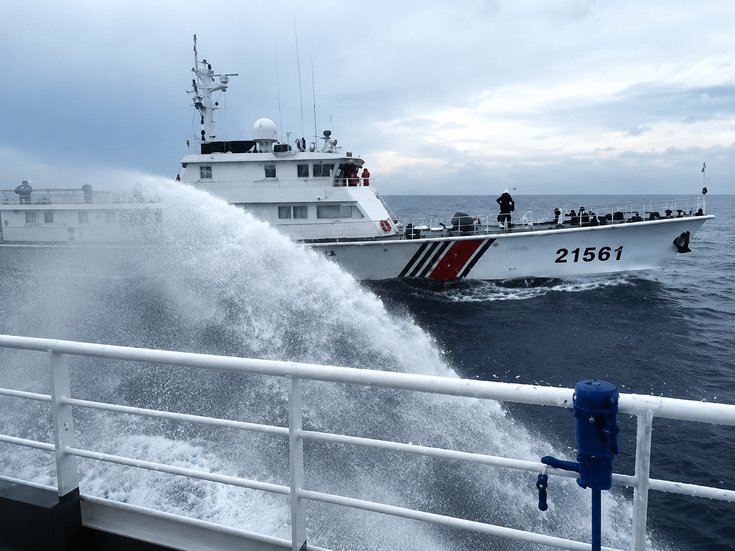 China Fires Water Cannon at Philippine Vessels Near Scarborough Shoal